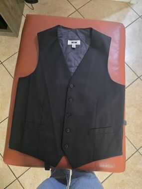 Joseph Abboud Black Men's Dress Vest